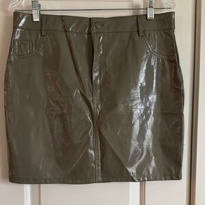 Olive Green Women's Skirt by Shinestar